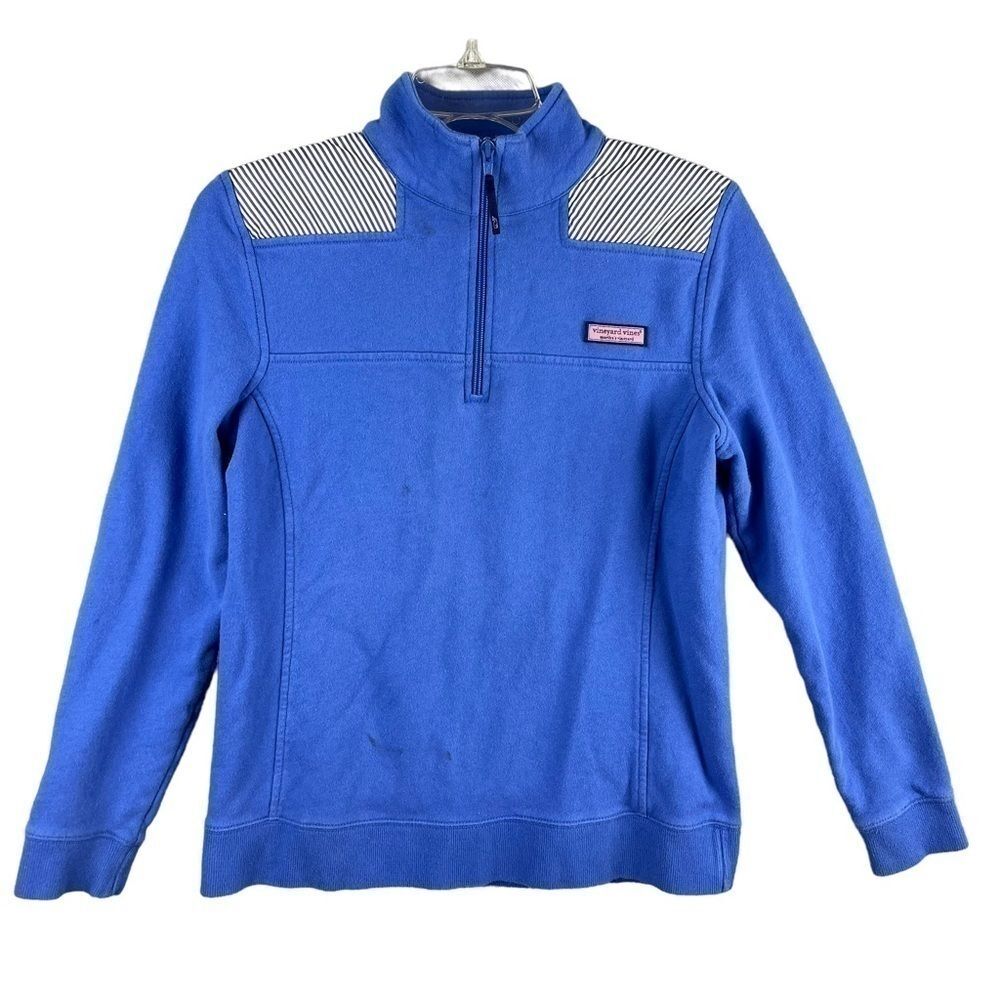Vineyard Vines Blue Women’s Shep Shirt 1/4 Zip Jacket Size Small